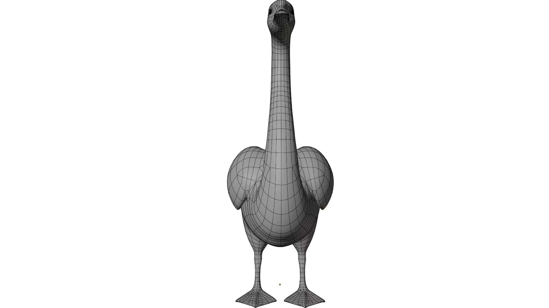 Swan Bird 3D model_16