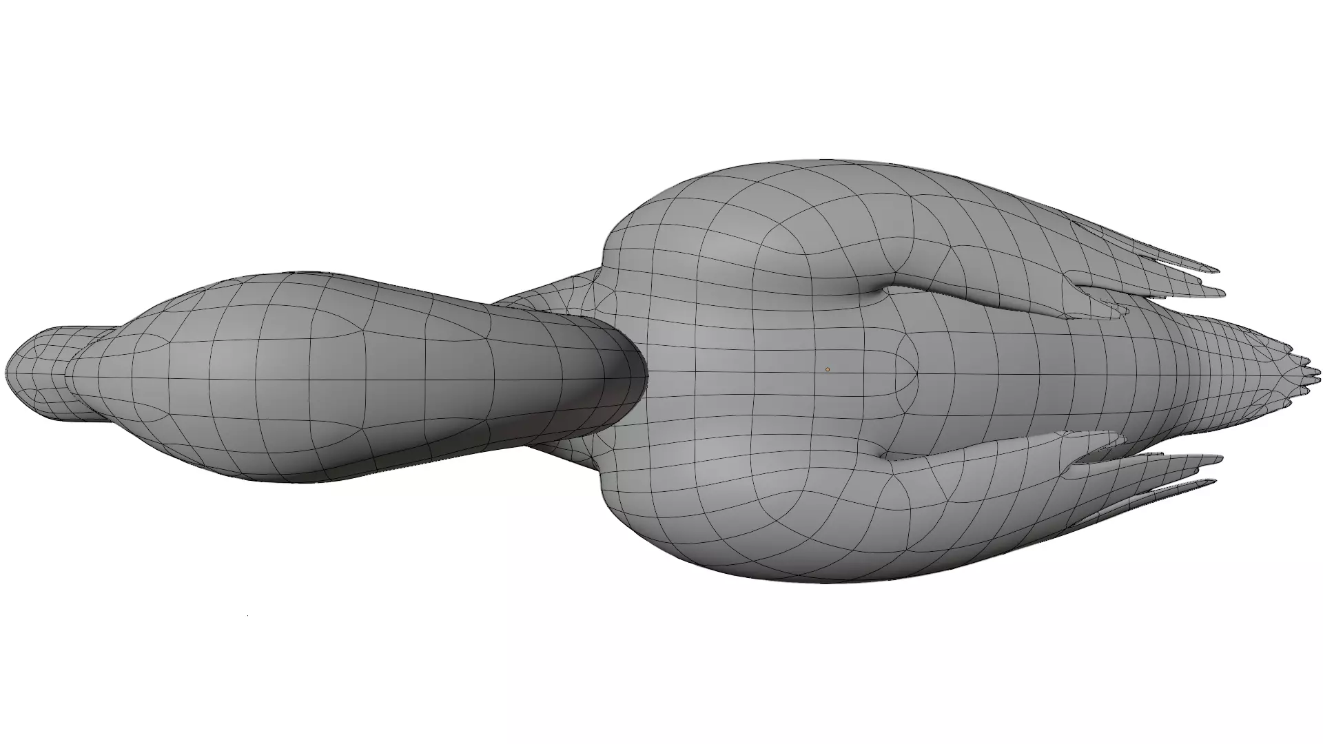 Swan Bird 3D model_17