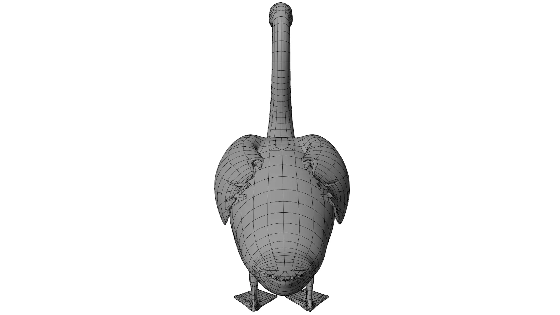 Swan Bird 3D model_12