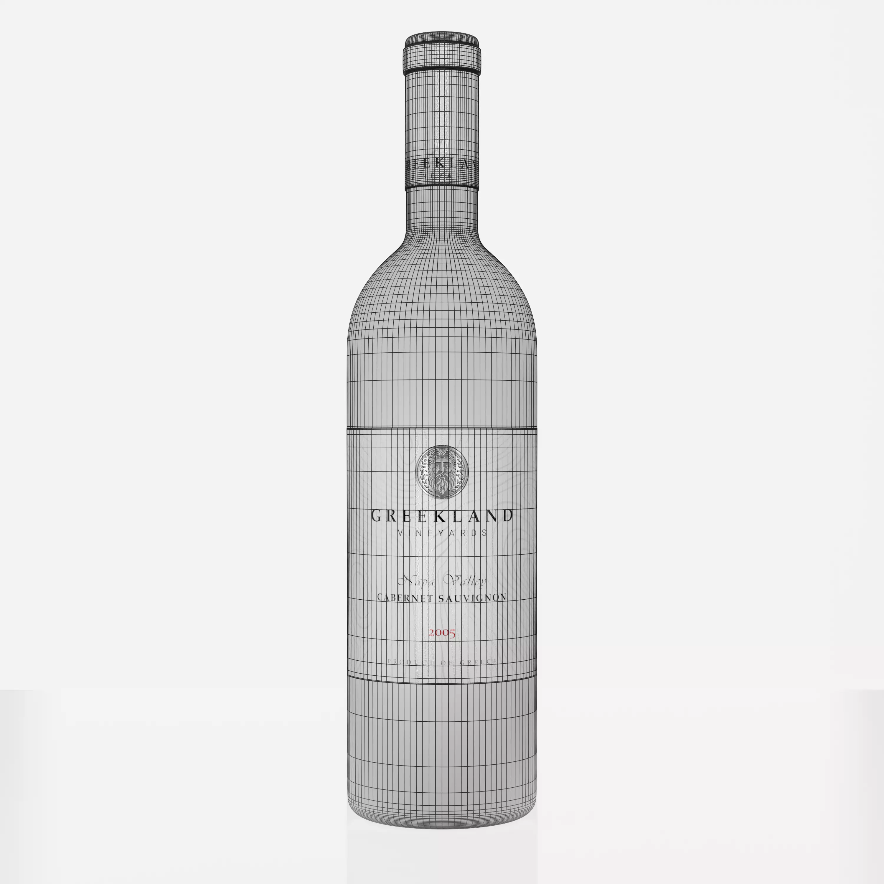 Wine Bottle - Tutorial Included  3D model_5