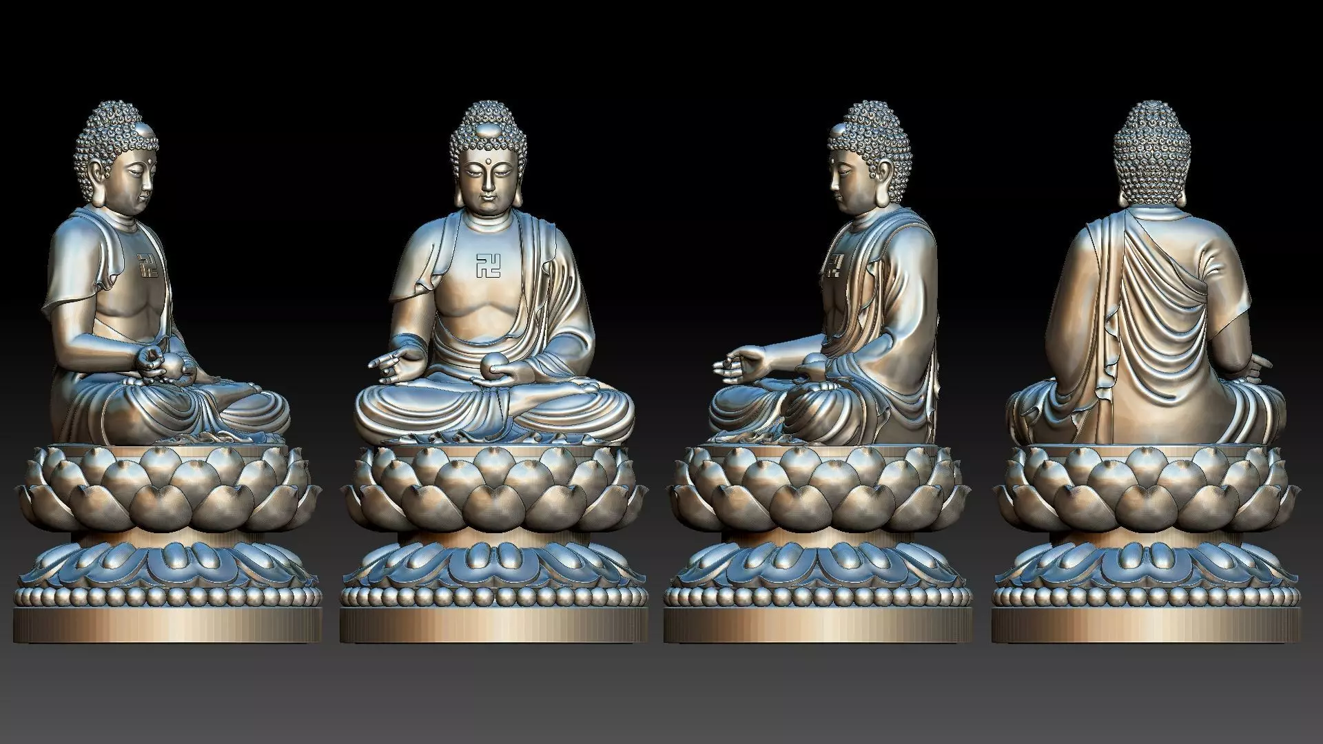 Amitabha Buddha 3D print model
