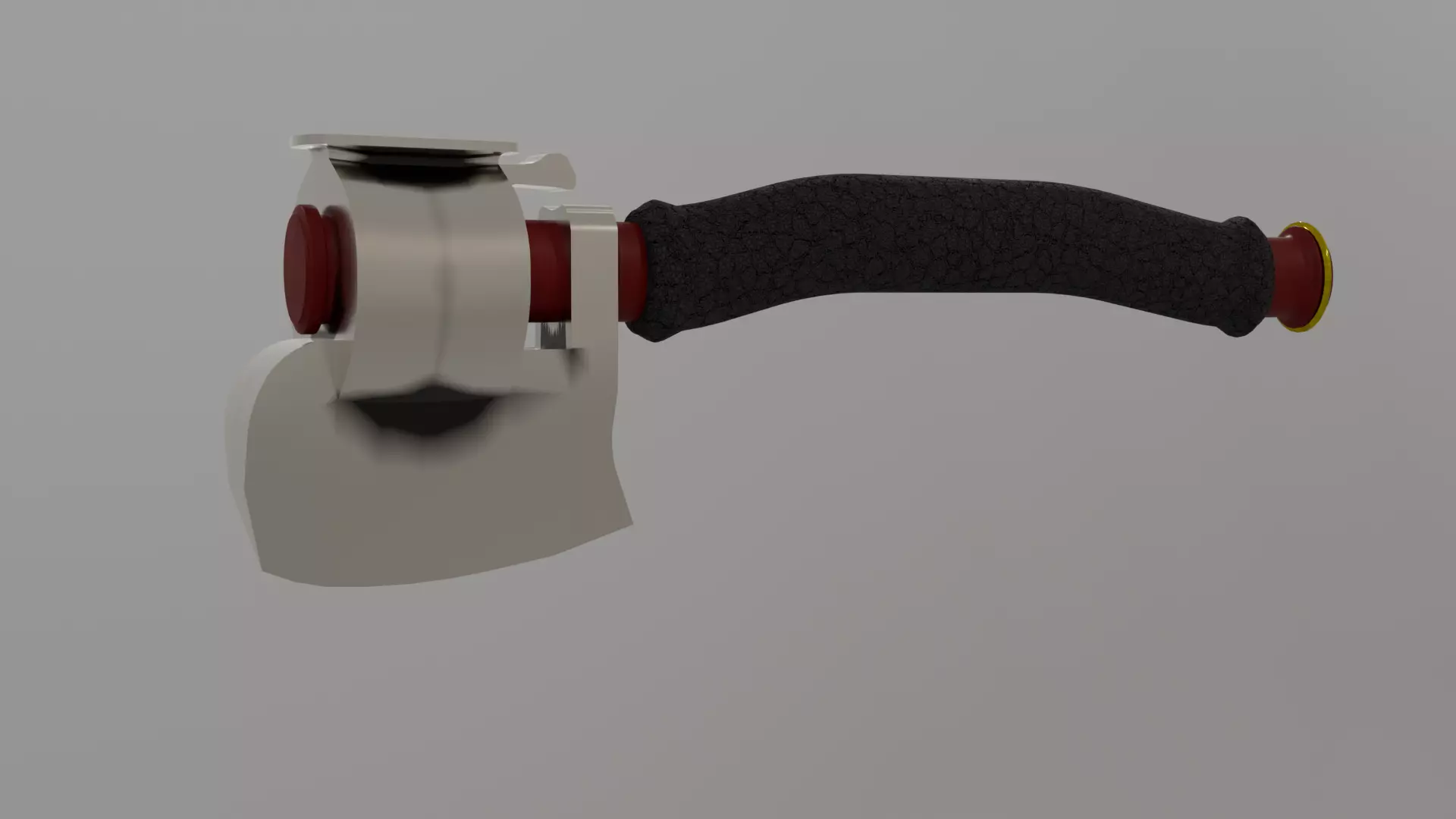metal axe 3D model_1