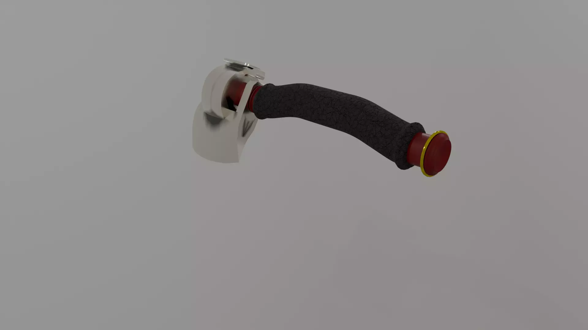 metal axe 3D model_2