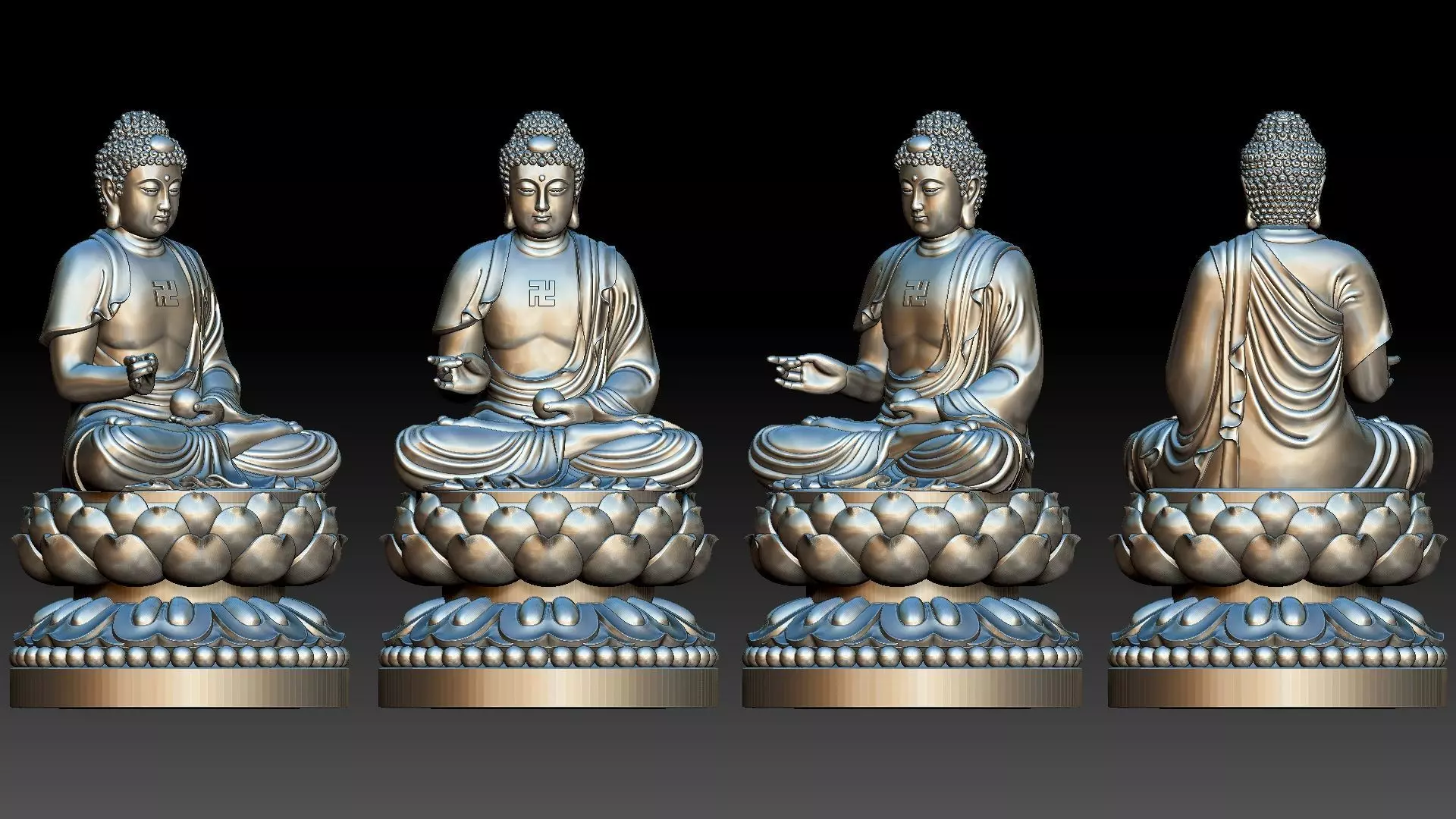 Amitabha Buddha 3D print model