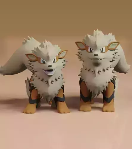 Arcanine Pokemon Fanart 2 Poses