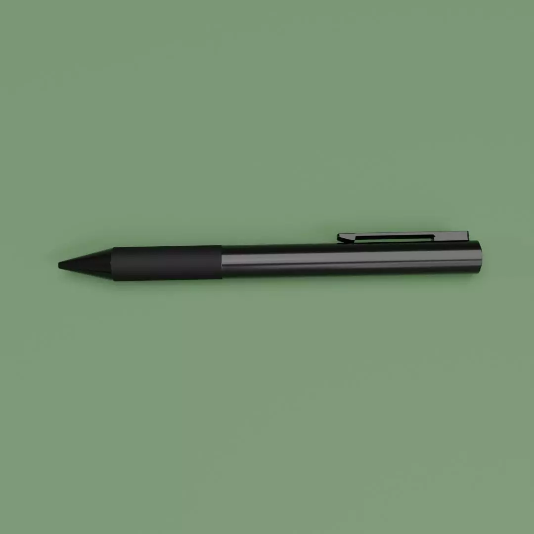 Metallic Pen 3D model_0