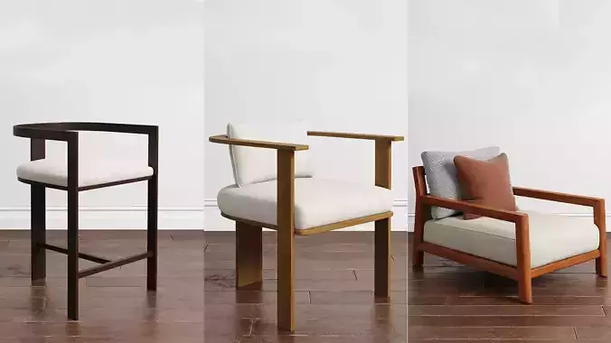 Chair Collection 4 3D model