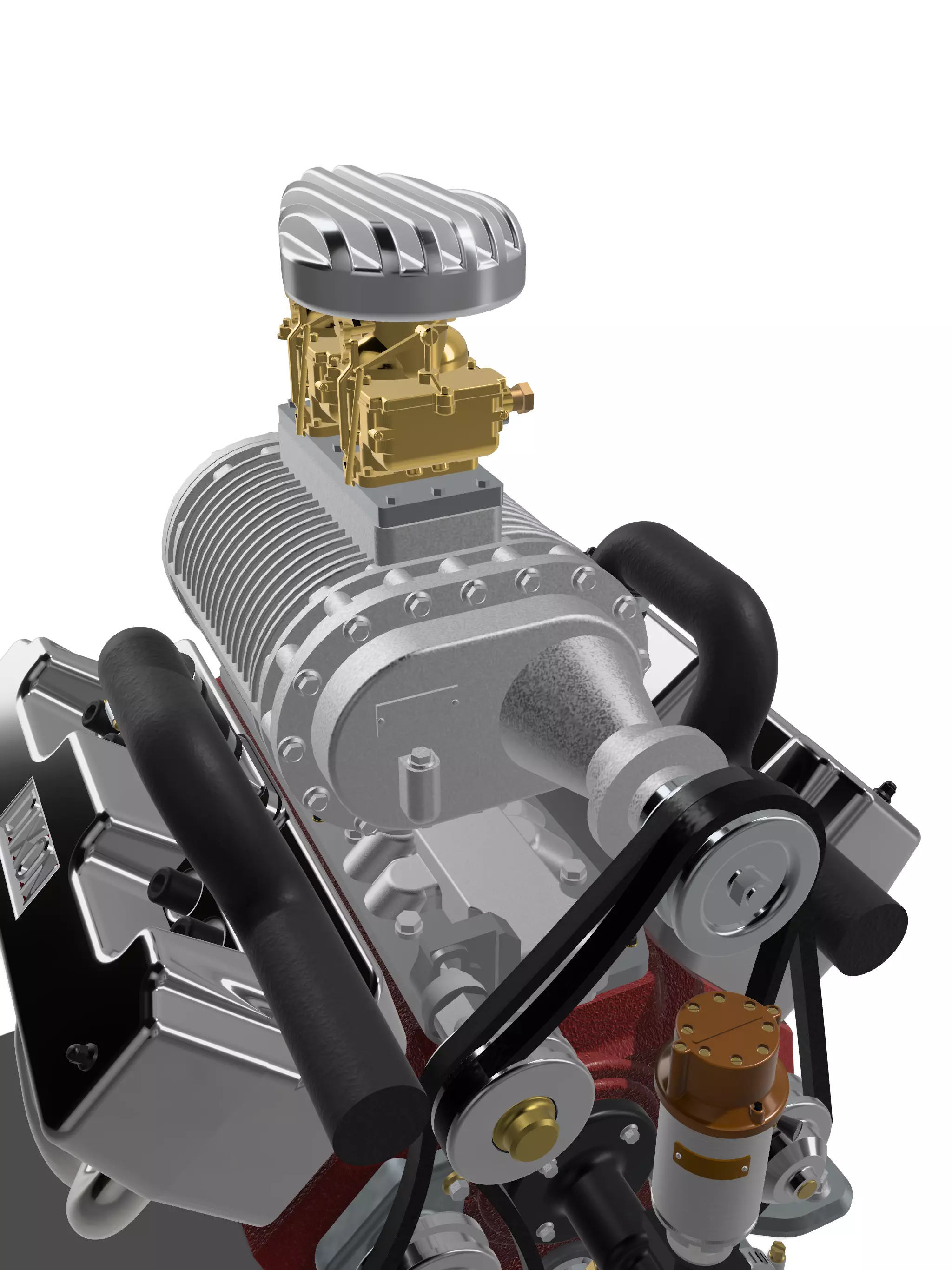 Flathead Ford SCoT blown N Dixon Heads 3D print model_7