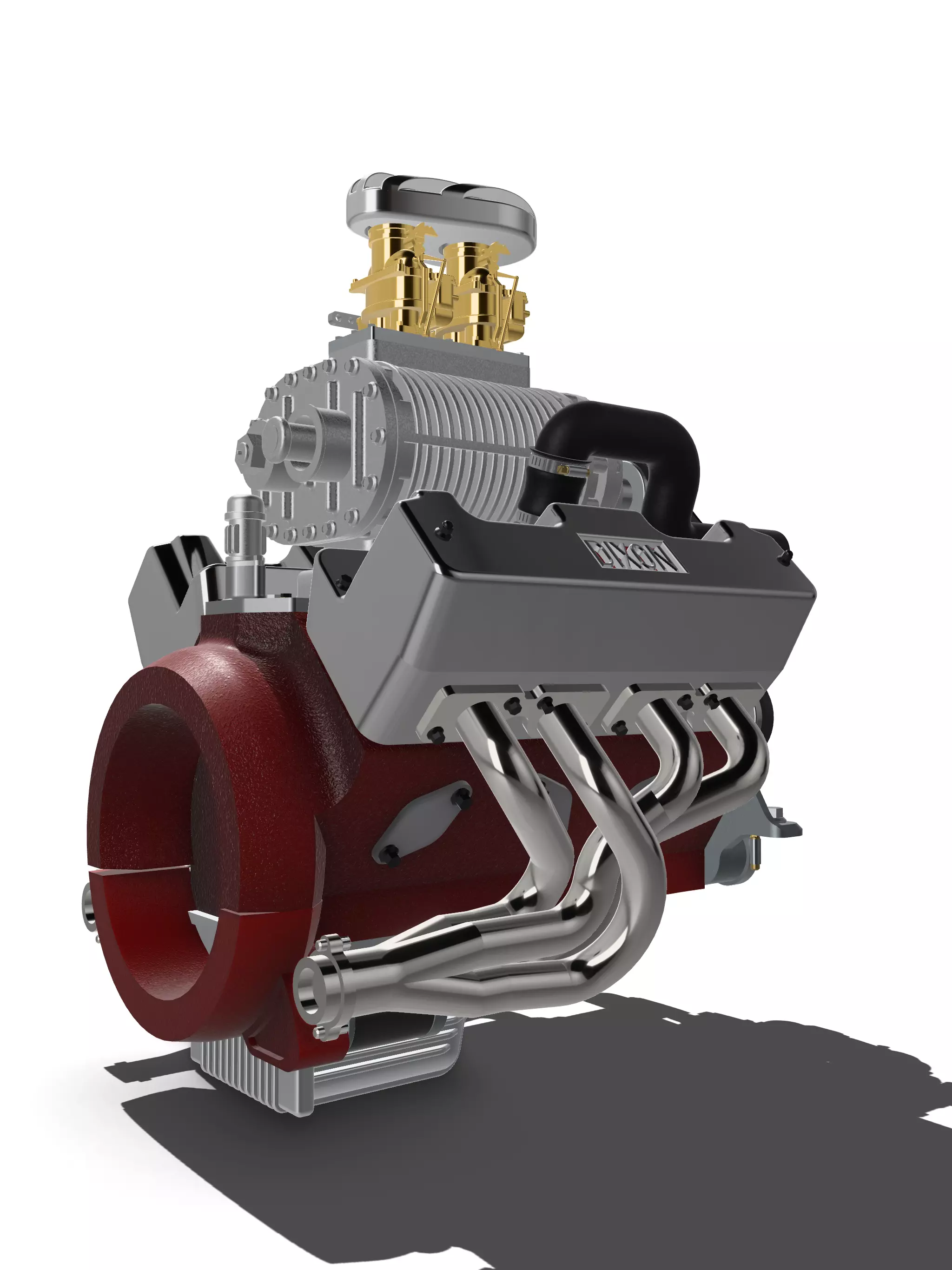 Flathead Ford SCoT blown N Dixon Heads 3D print model_6