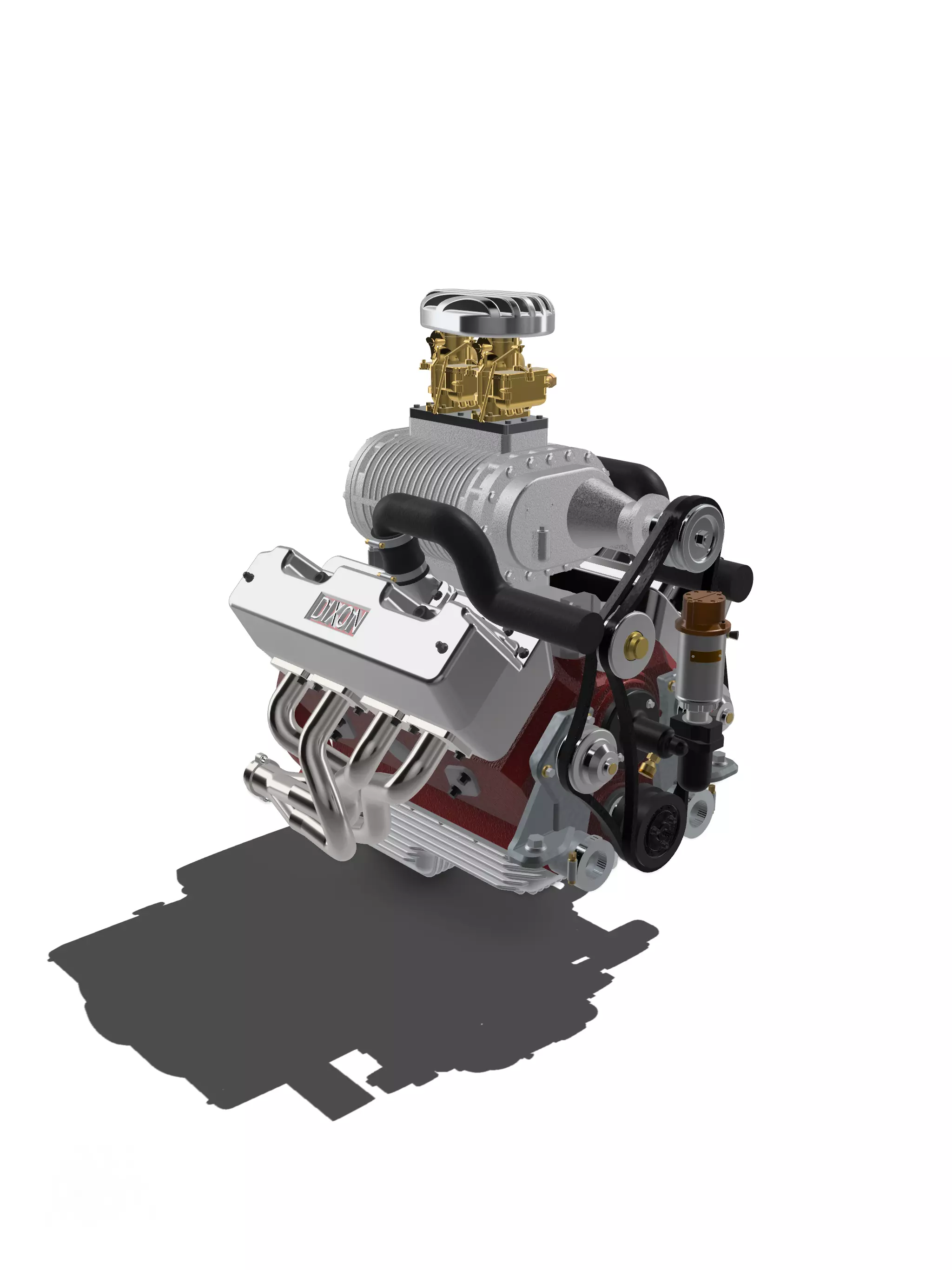 Flathead Ford SCoT blown N Dixon Heads 3D print model_1