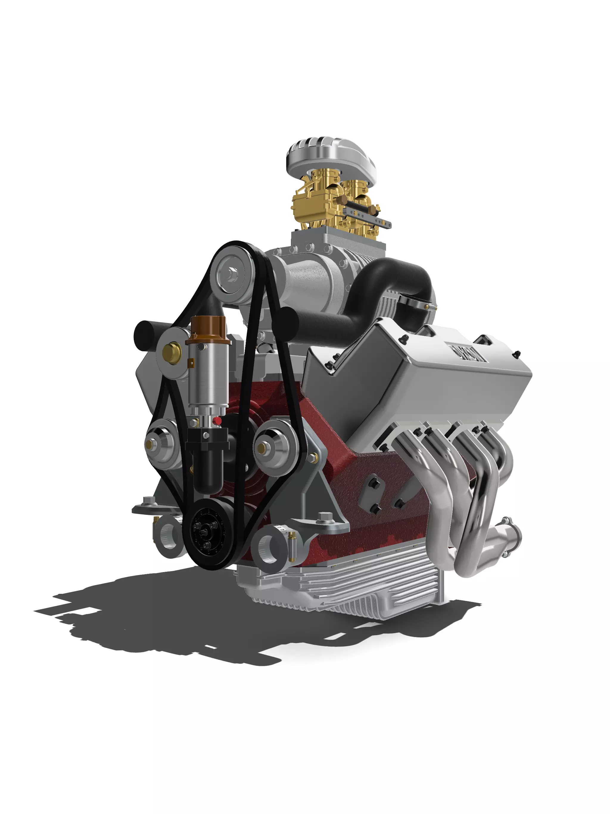 Flathead Ford SCoT blown N Dixon Heads 3D print model_2