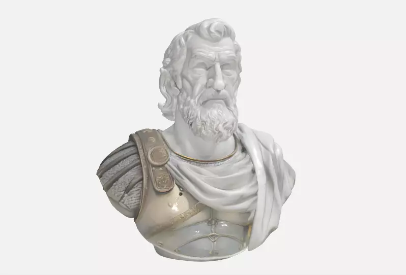 Spartan King Leonidas Bust -Version 1 3D print model_0