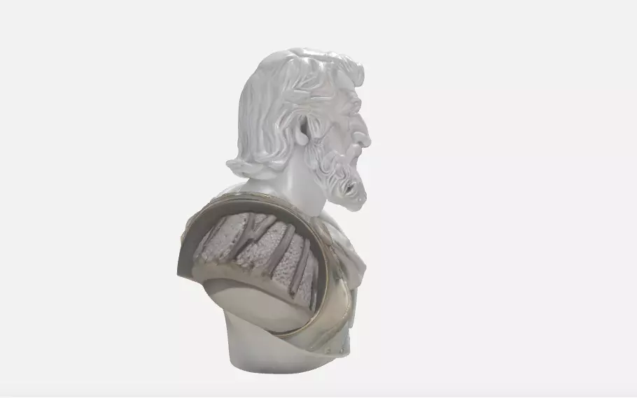 Spartan King Leonidas Bust -Version 1 3D print model_2