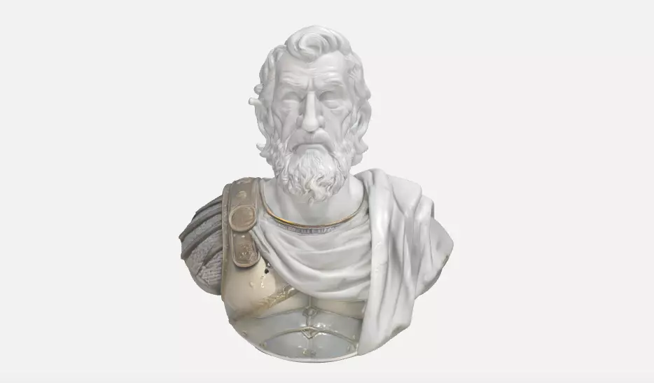 Spartan King Leonidas Bust -Version 1 3D print model_1