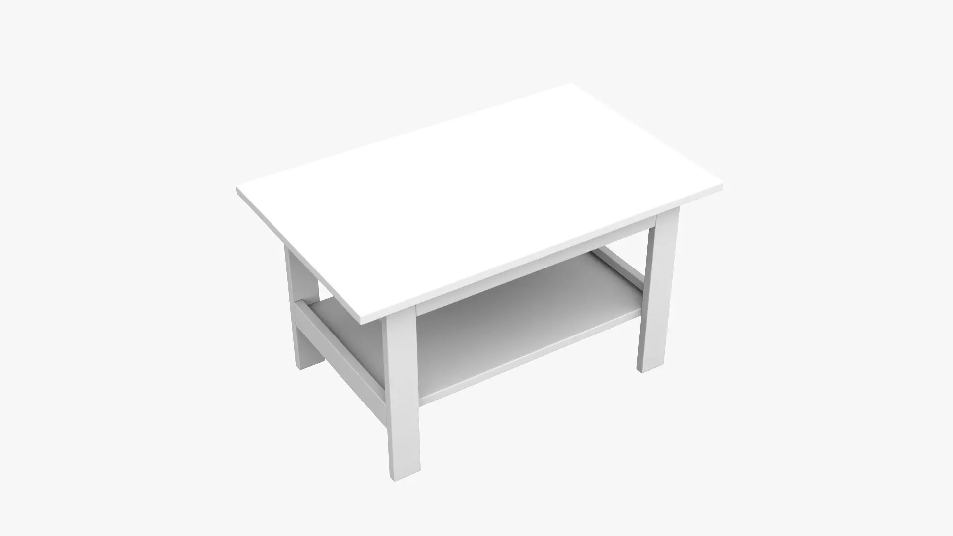 Coffee Table 02 - Walnut Wood Low-poly 3D model_6