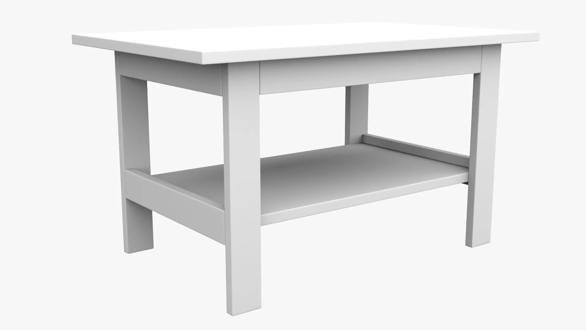 Coffee Table 02 - Walnut Wood Low-poly 3D model_8