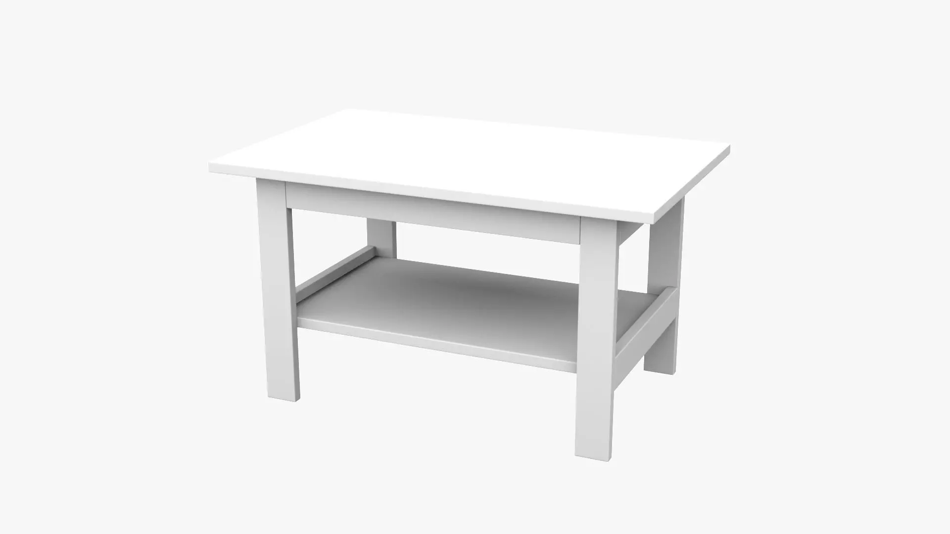 Coffee Table 02 - Walnut Wood Low-poly 3D model_5