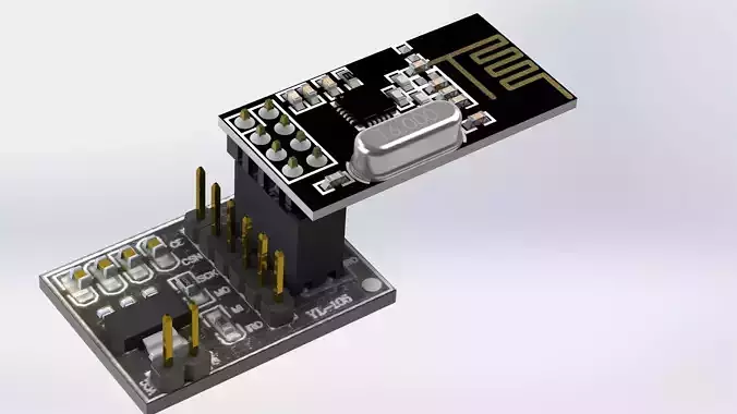 NRF24L01 Power adapter Free 3D model