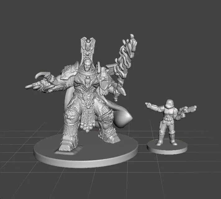 6MM SCALE SPACE MONARCH MINIATURE MODEL SCIFI OR FANTASY GAMES 3D print model_10