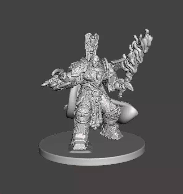 6MM SCALE SPACE MONARCH MINIATURE MODEL SCIFI OR FANTASY GAMES 3D print model_2