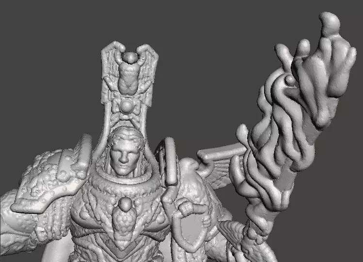 6MM SCALE SPACE MONARCH MINIATURE MODEL SCIFI OR FANTASY GAMES 3D print model_1