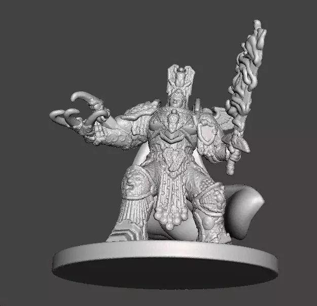 6MM SCALE SPACE MONARCH MINIATURE MODEL SCIFI OR FANTASY GAMES 3D print model_8