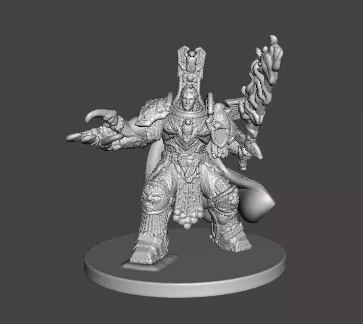 6MM SCALE SPACE MONARCH MINIATURE MODEL SCIFI OR FANTASY GAMES 3D print model_3