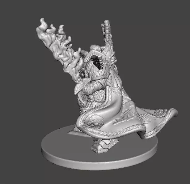 6MM SCALE SPACE MONARCH MINIATURE MODEL SCIFI OR FANTASY GAMES 3D print model_4