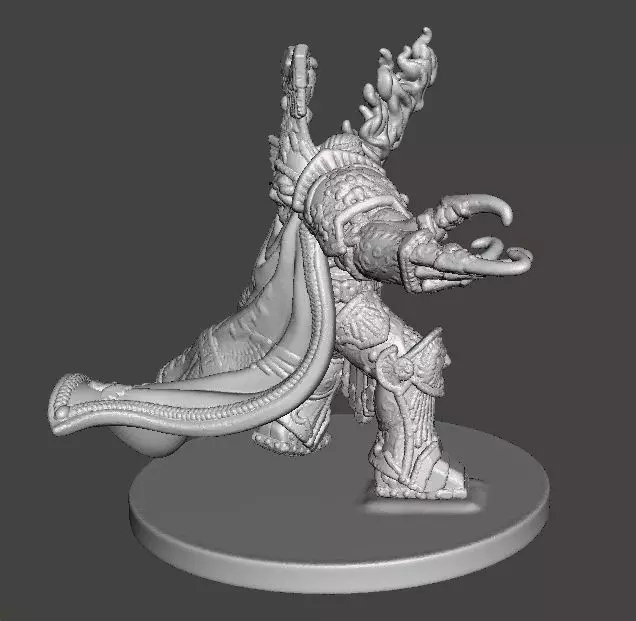 6MM SCALE SPACE MONARCH MINIATURE MODEL SCIFI OR FANTASY GAMES 3D print model_5