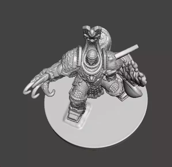 6MM SCALE SPACE MONARCH MINIATURE MODEL SCIFI OR FANTASY GAMES 3D print model_7