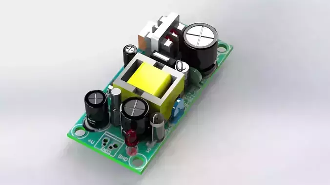 Switching Power Supply Board Module Free 3D model