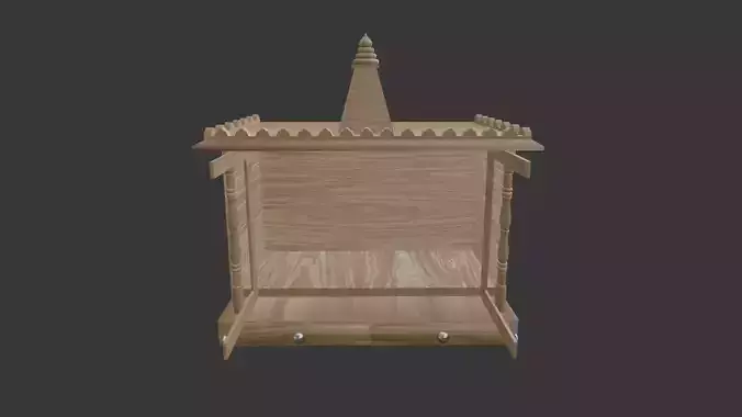 Low-Poly Temple Low-poly 3D model