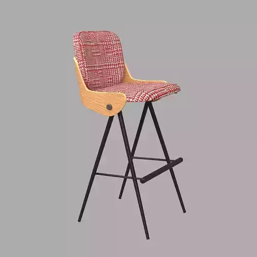 Valhalla Bar Stool 3D model