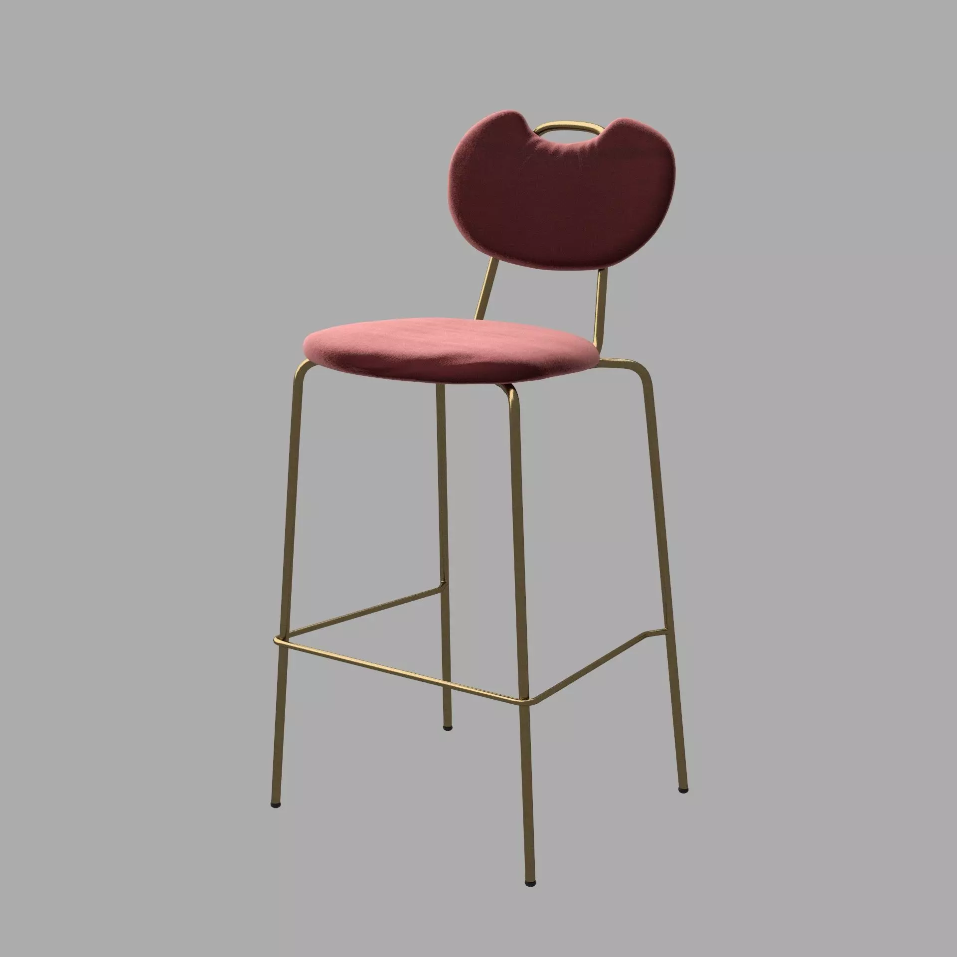 Ushas Bar Stool 3D model_2