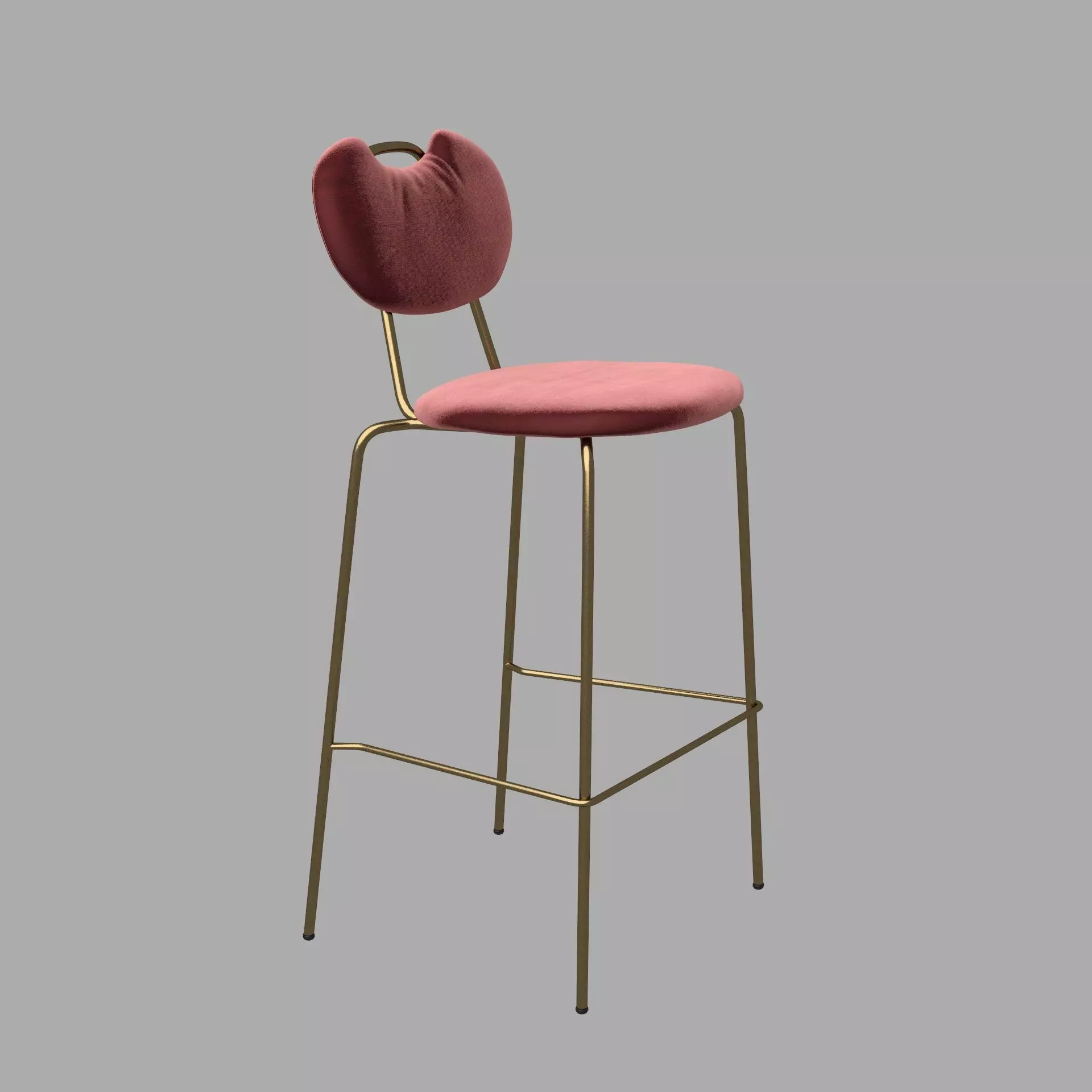 Ushas Bar Stool 3D model_0