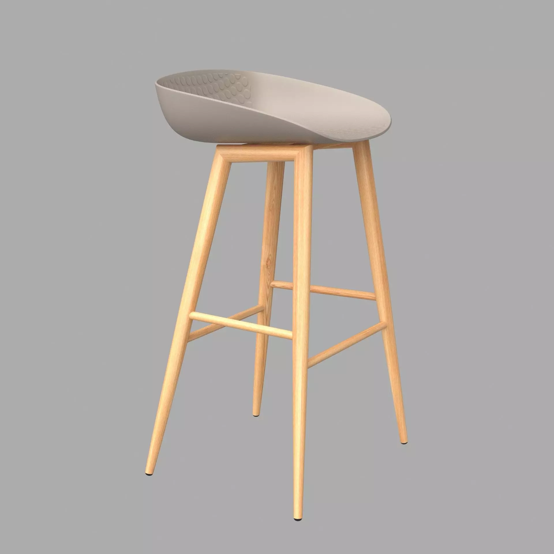 Uroboros Bar Stool 3D model_0