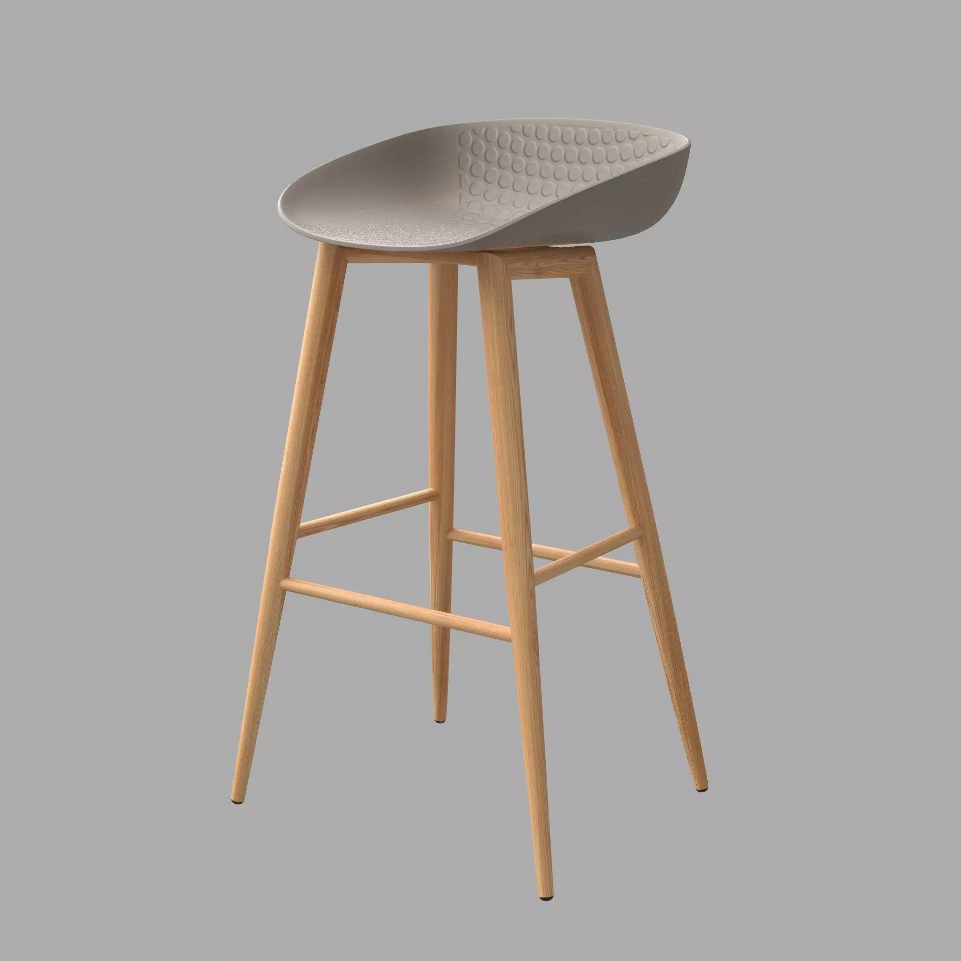Uroboros Bar Stool 3D model_2