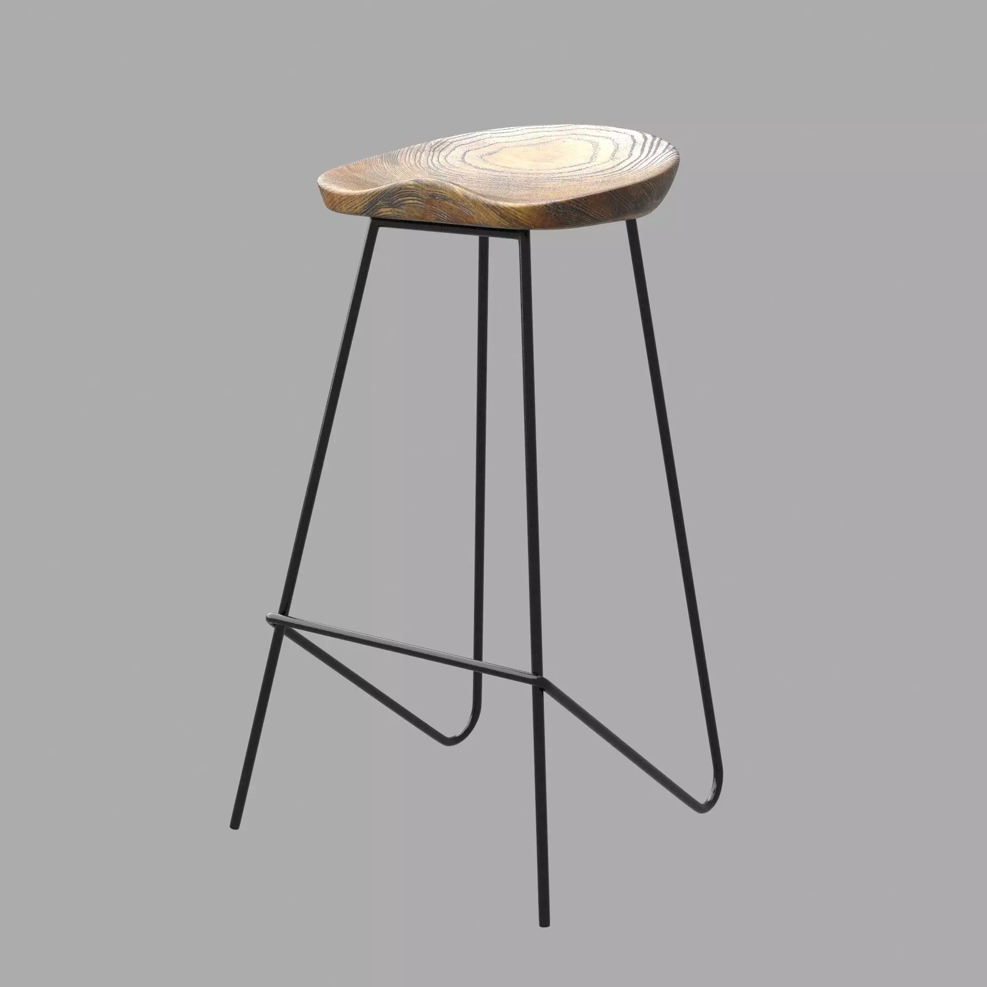 Unicorni Bar Stool 3D model_2