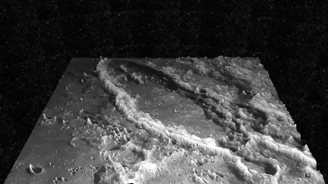 Schiller Crater 3D model