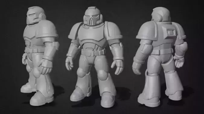 Space Marine Commando Figurine