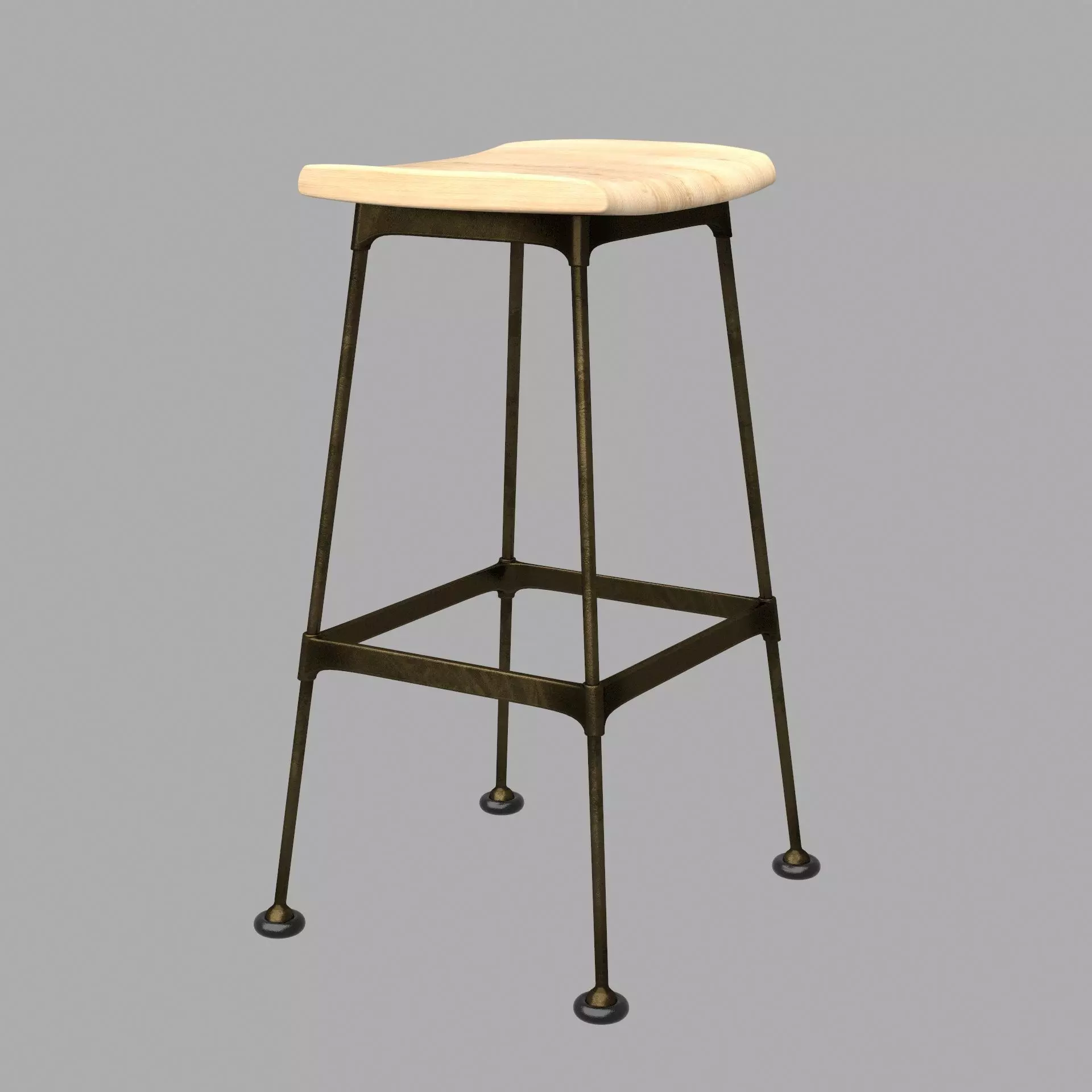 Ragnarok Bar Stool 3D model_0