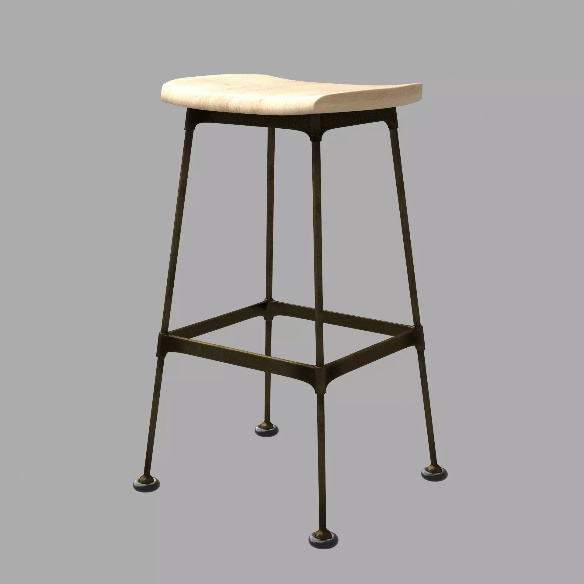Ragnarok Bar Stool 3D model_2