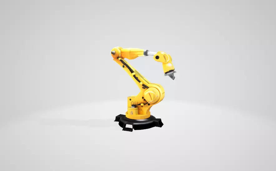 Industrial Robotic Arm High-Detail 3D Model 3D print model