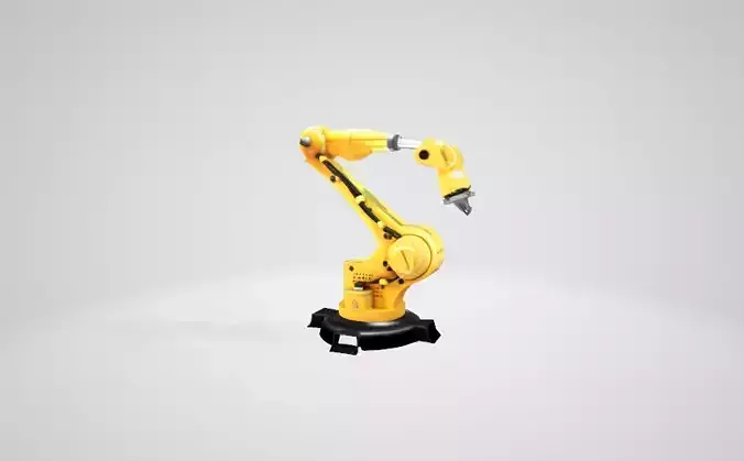 Industrial Robotic Arm High-Detail 3D Model