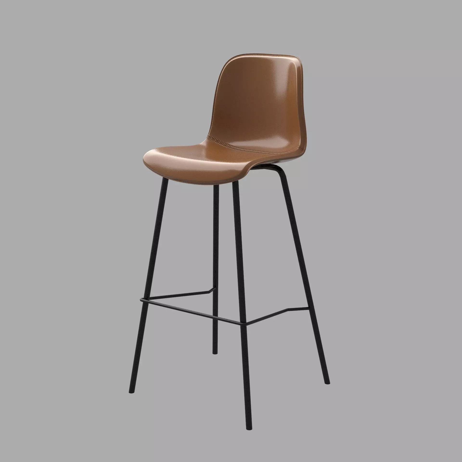 Qingu Bar Stool 3D model_2