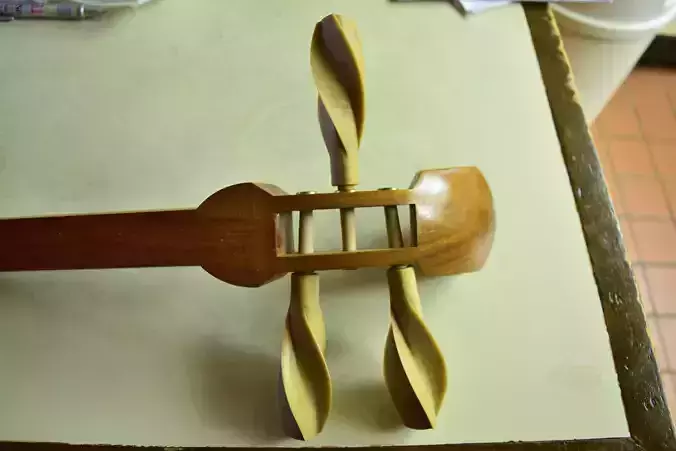 Shamisen Tuning Peg 3D print model