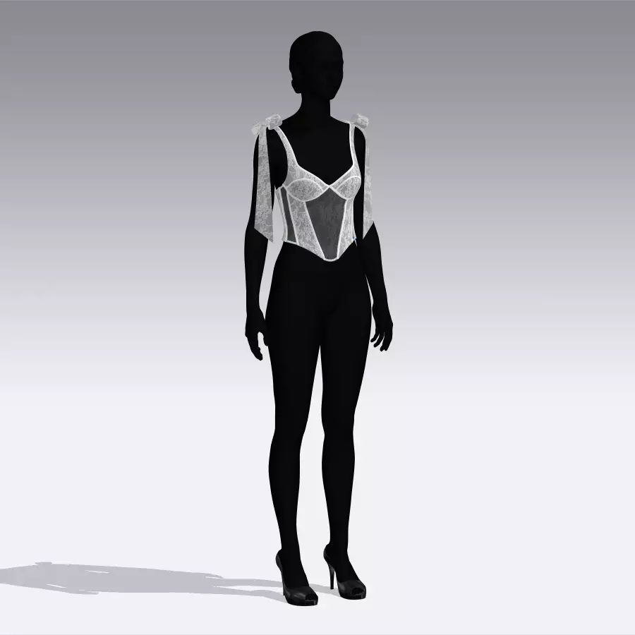 Wedding Bustiers 3D model_6