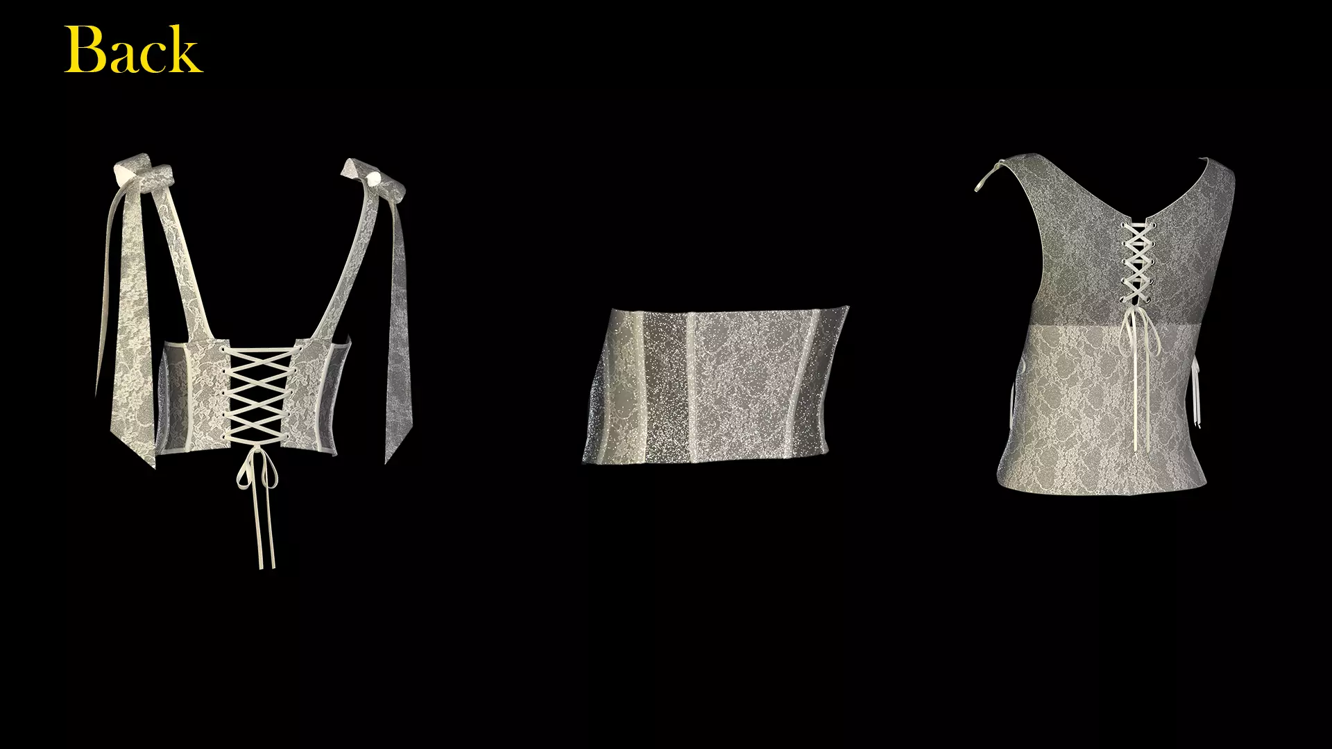 Wedding Bustiers 3D model_1