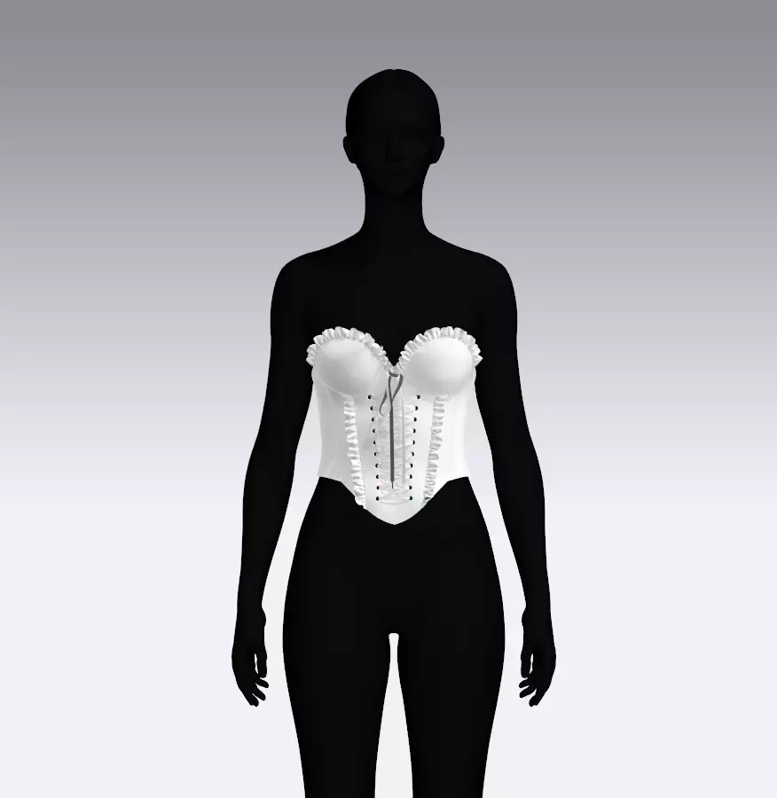 Wedding Bustiers 3D model_12