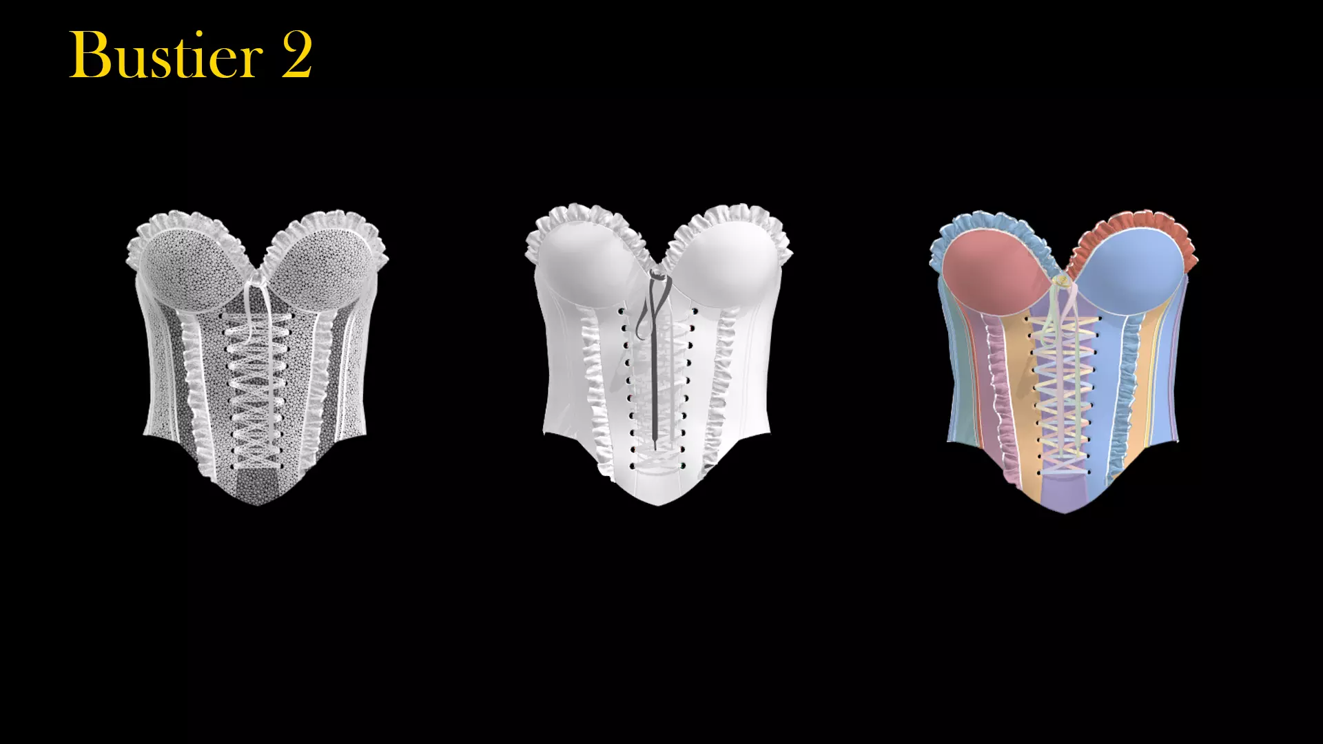 Wedding Bustiers 3D model_3